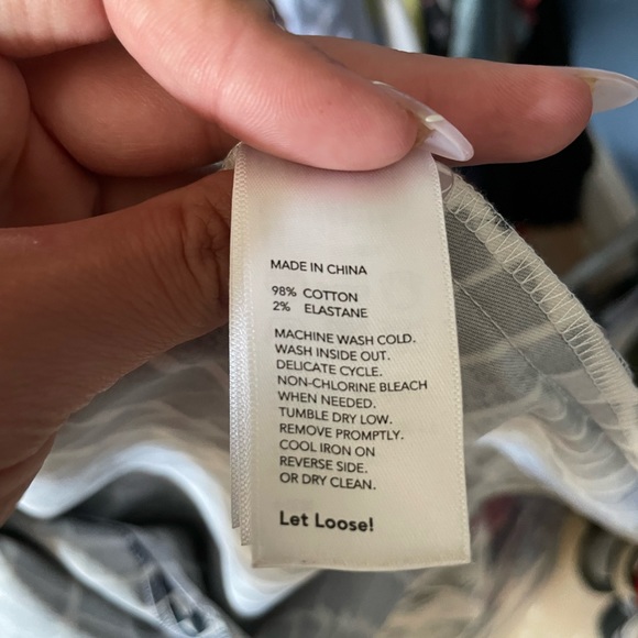 Kate Spade Saturday Sleeveless Dress Navy Blue and White with tie belt - Picture 11 of 11